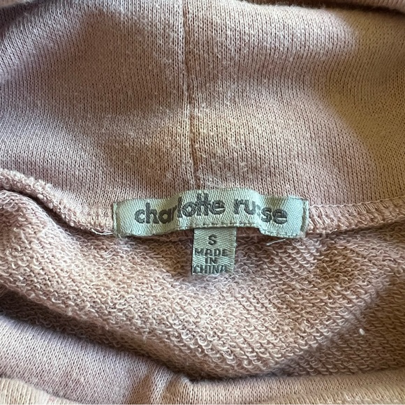 Charlotte Russe Small Pink Turtleneck Sweater Sweatshirt Top Shirt - Picture 5 of 5